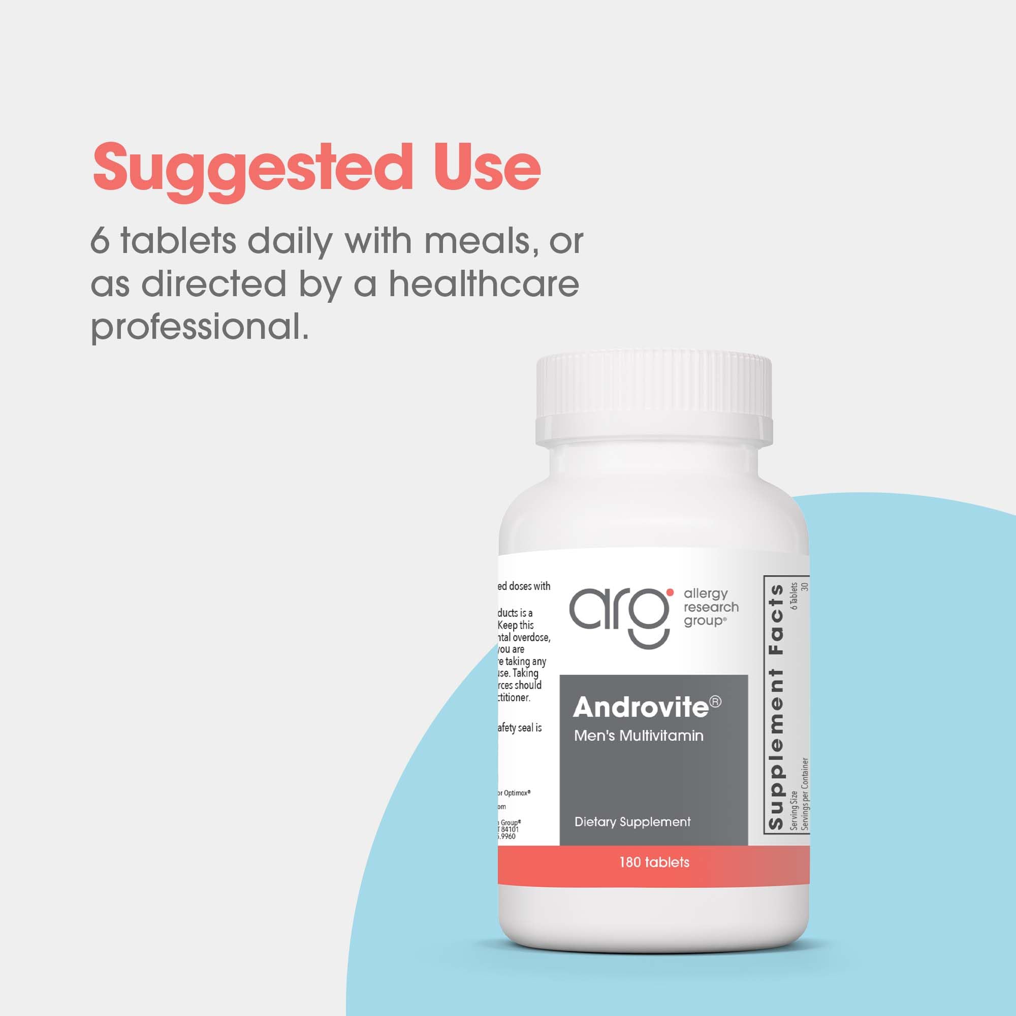 Optimox Androvite Blended Vitamin & Mineral Supplement on kitchen counter