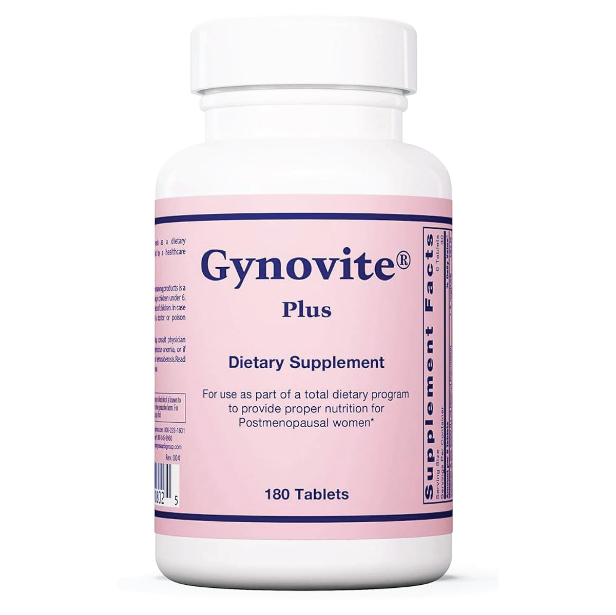 Optimox Gynovite Plus Postmenopausal Women’s Formula 227g front view