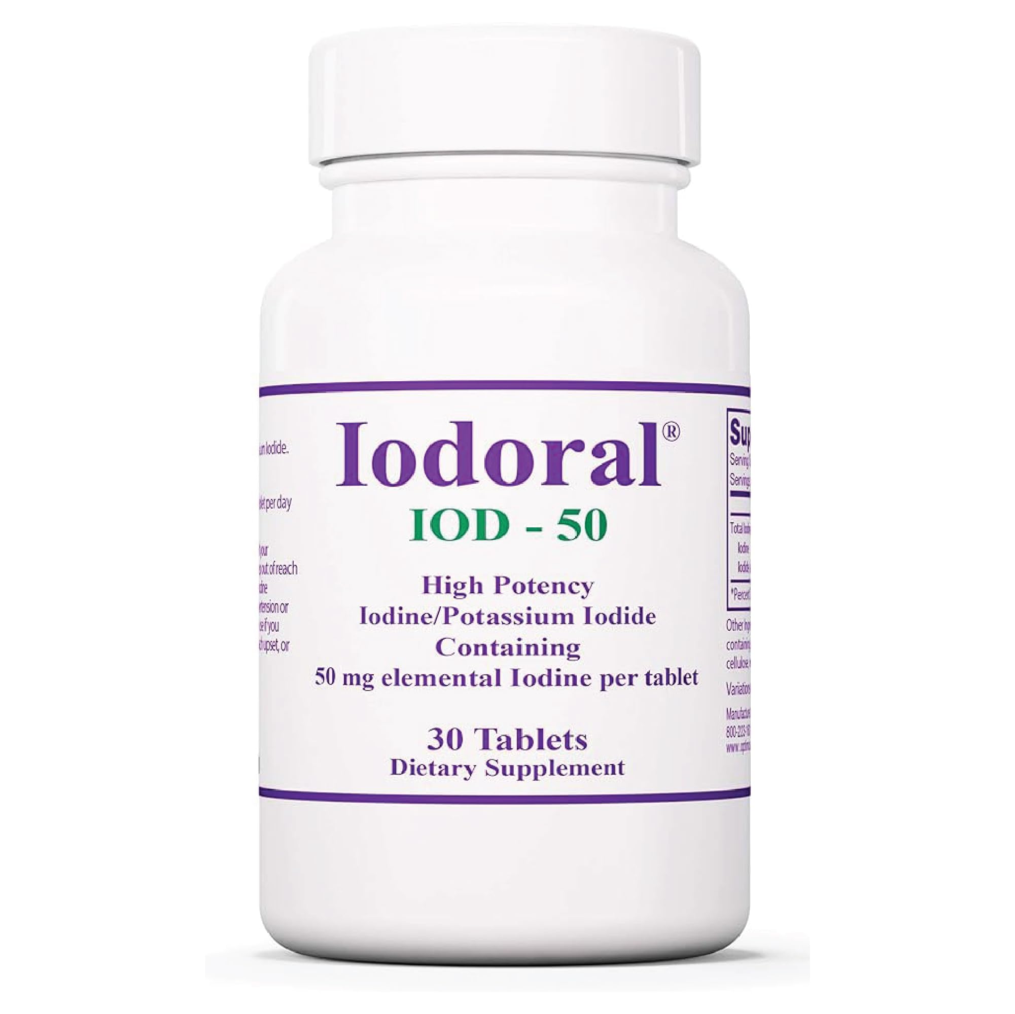 Optimox Potassium Iodide Supplement front view with packaging