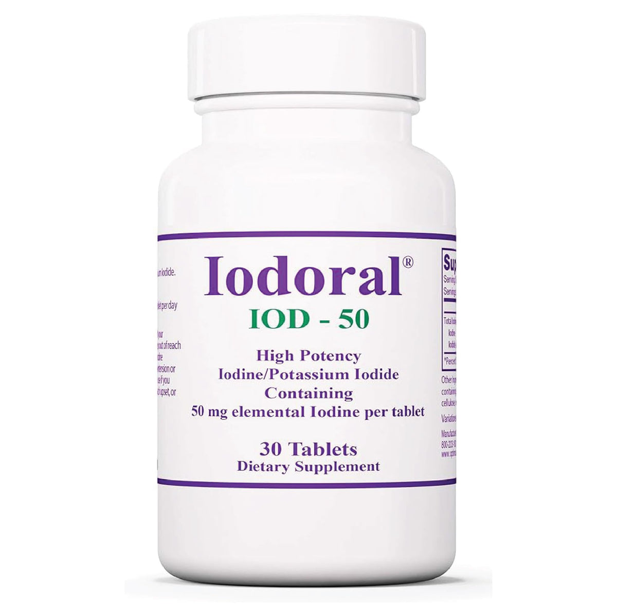 Optimox Potassium Iodide Supplement front view with packaging