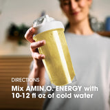 Optimum Nutrition AMIN.O. ENERGY + Electrolytes Stick Pack mixed in water