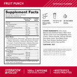 Optimum Nutrition Amin.O. Energy Hydration + Focus 270g back view