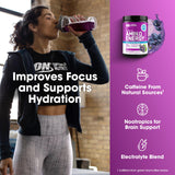 Optimum Nutrition Amin.O. Energy Hydration + Focus 270g scoop and powder