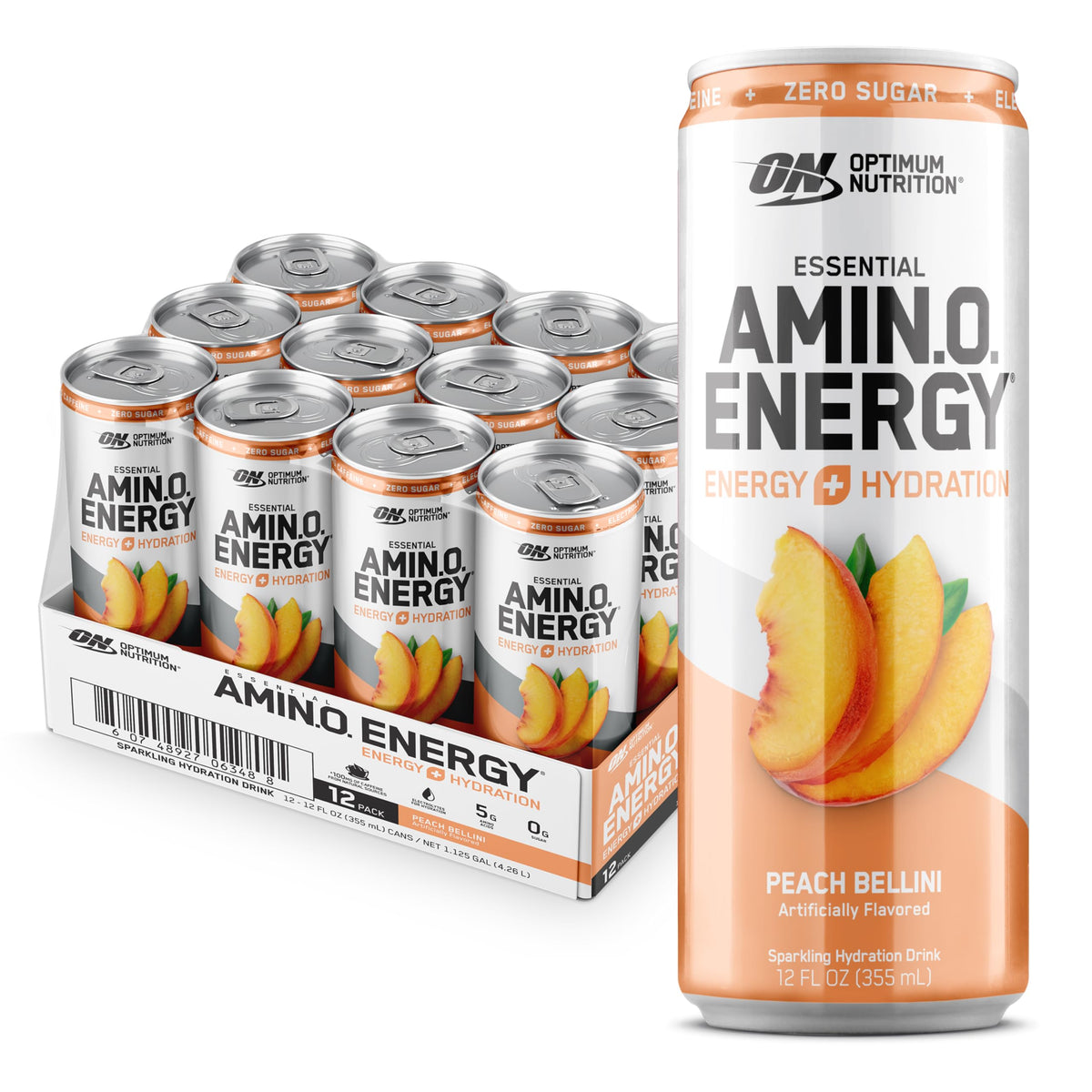 Optimum Nutrition Amin.O. Energy Sparkling Hydration Drink front view