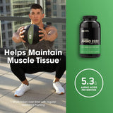Optimum Nutrition Amino 2222 tablets back view with ingredient list