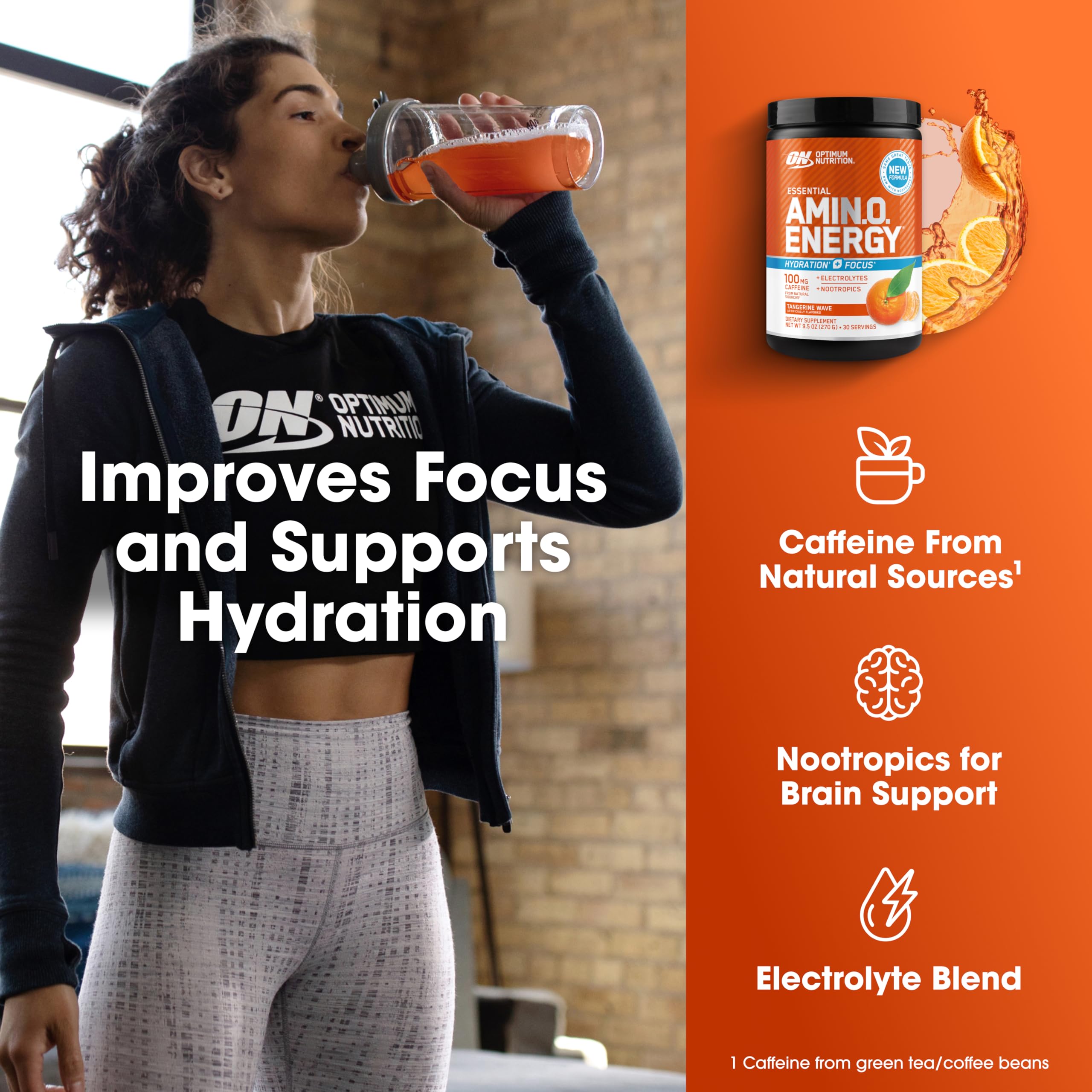Optimum Nutrition Amino Energy Plus Electrolytes powder ingredients list