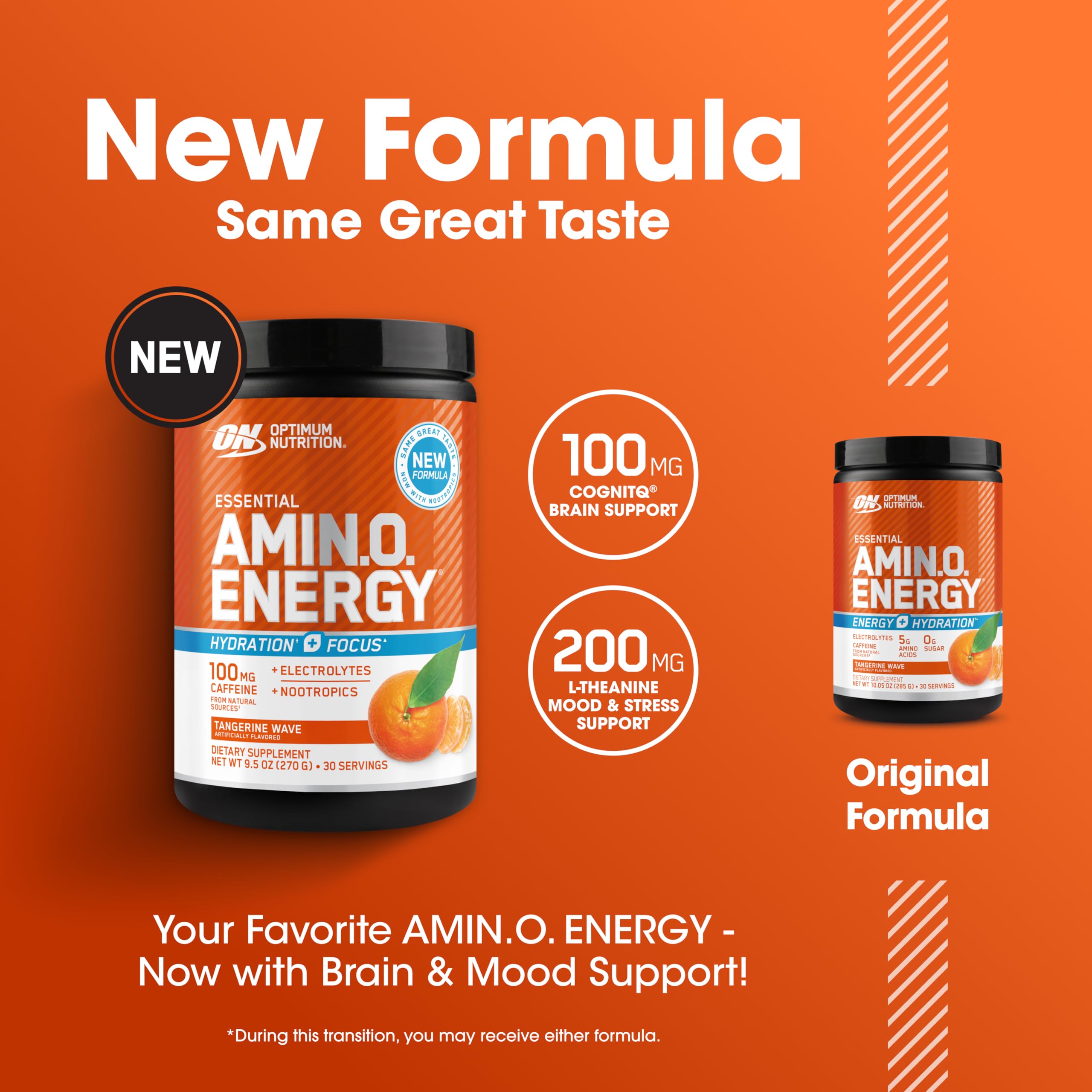 Optimum Nutrition Amino Energy Plus Electrolytes powder mixed in a glass