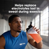 Optimum Nutrition Amino Energy Plus Electrolytes powder on a gym bench