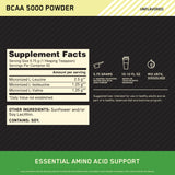 Optimum Nutrition BCAA 5000 Powder 345g packaging