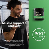 Optimum Nutrition BCAA 5000 Powder 345g side view
