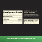 Optimum Nutrition BCAA Capsules side view