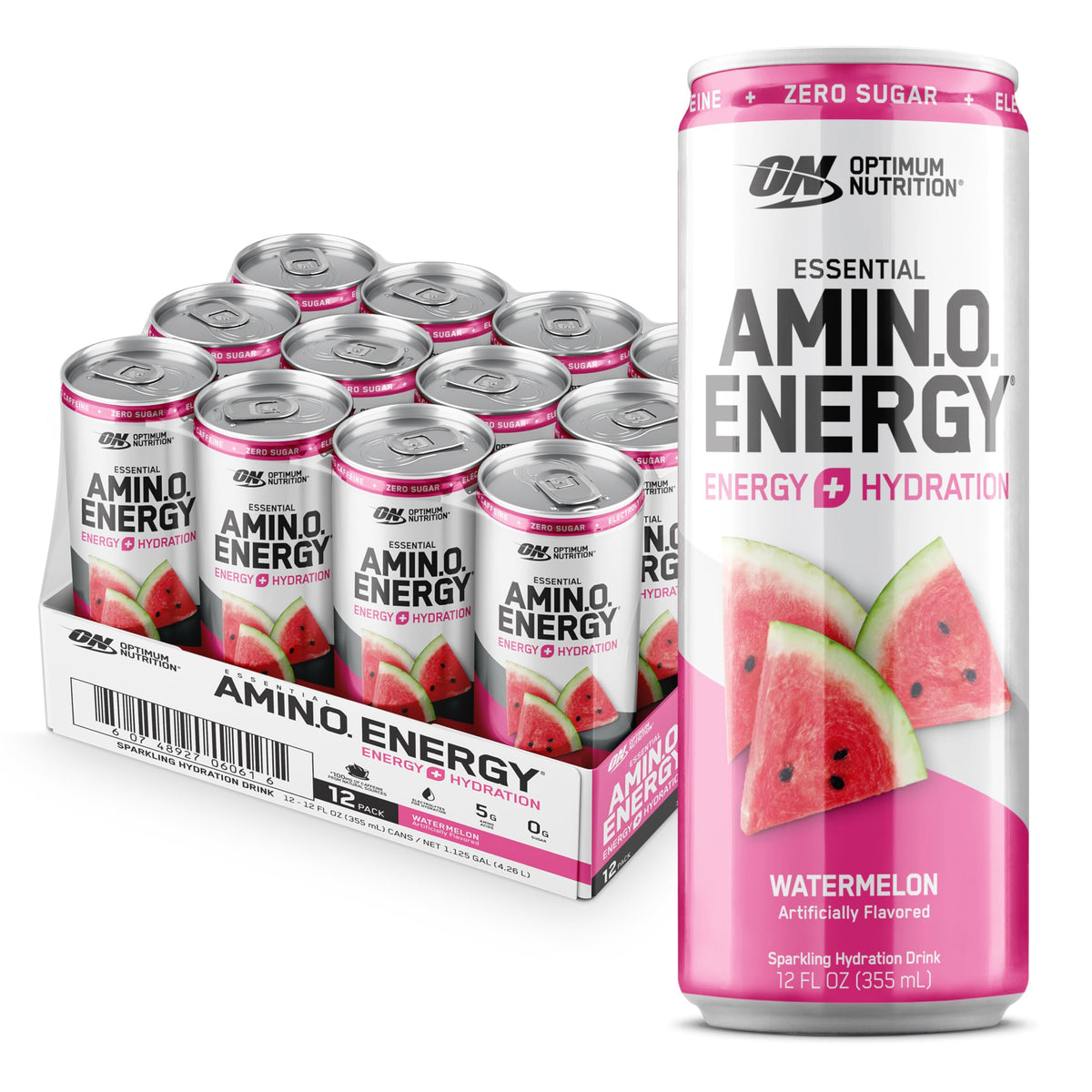 Optimum Nutrition BCAA Energy Drink packaging front view