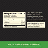 Optimum Nutrition BCAA Essential Amino Acids Capsules side view