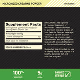 Optimum Nutrition Creatine Monohydrate 1200g side view
