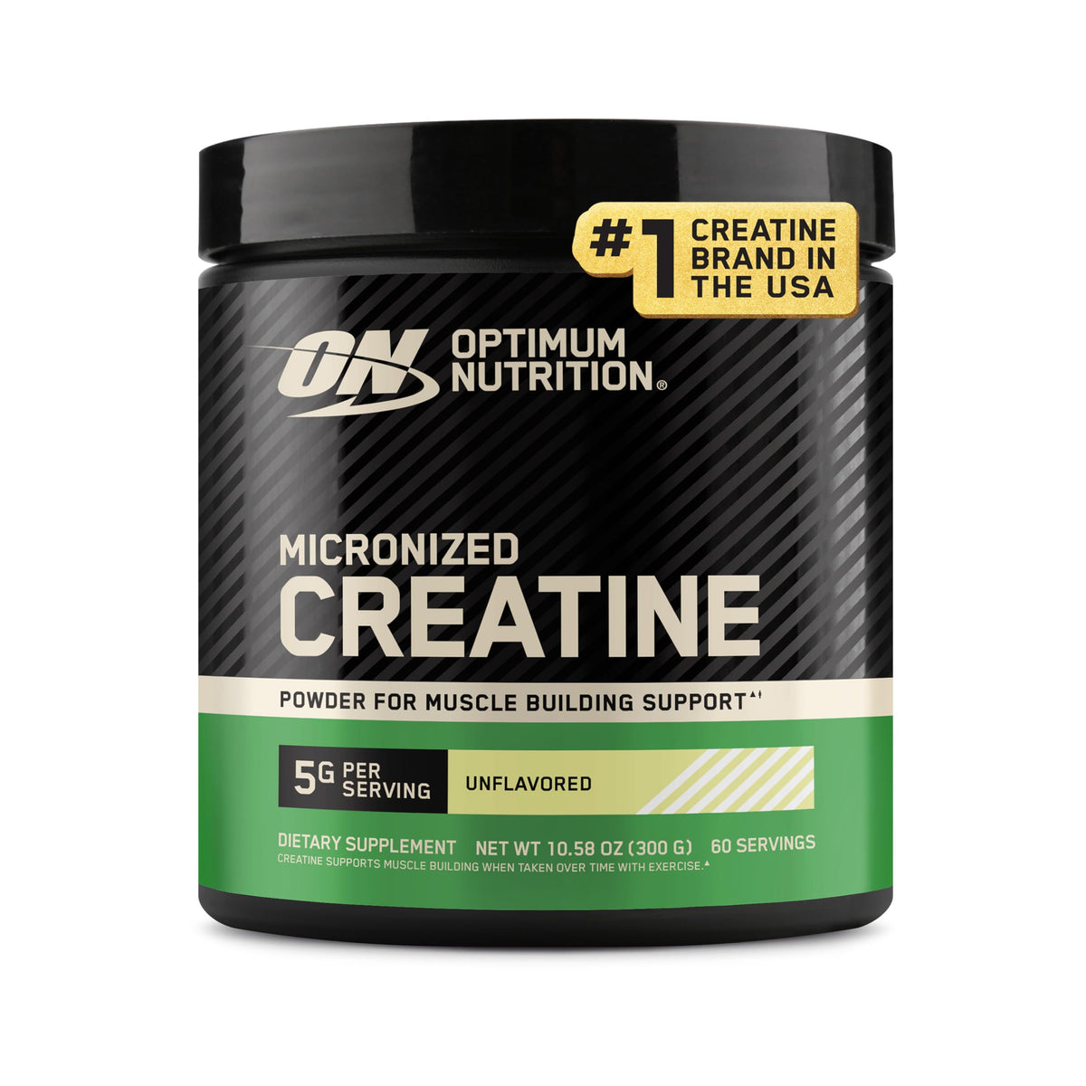 Optimum Nutrition Creatine Monohydrate 300g powder front view