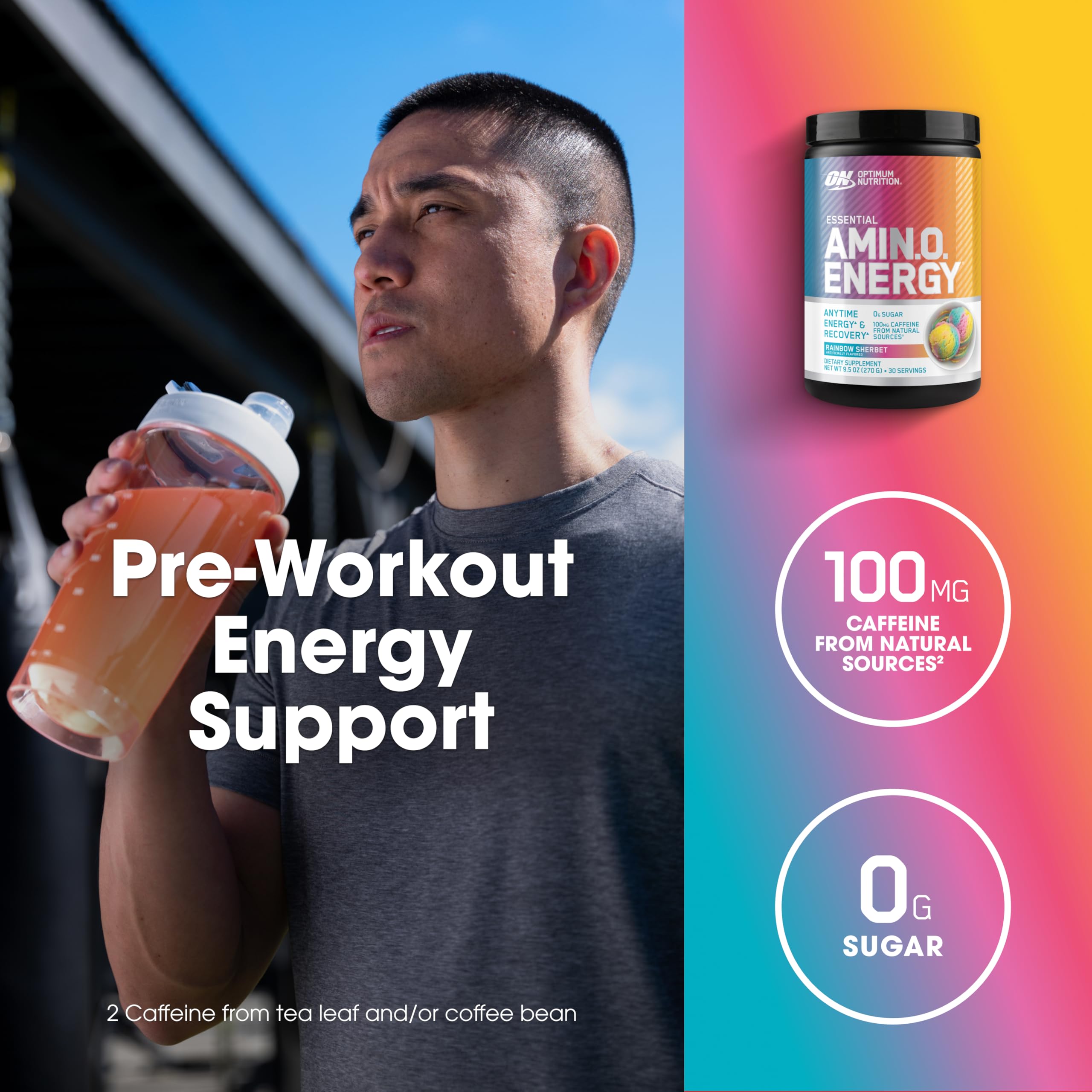 Optimum Nutrition Essential AMIN.O. ENERGY 270g Blue Raspberry flavour