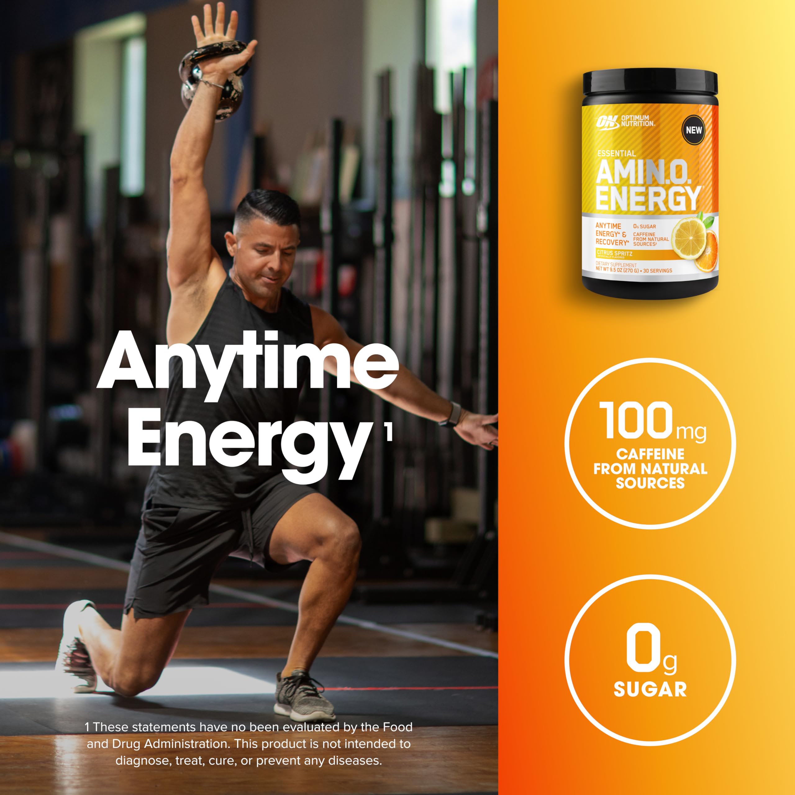 Optimum Nutrition Essential AMIN.O. ENERGY 270g ingredients list