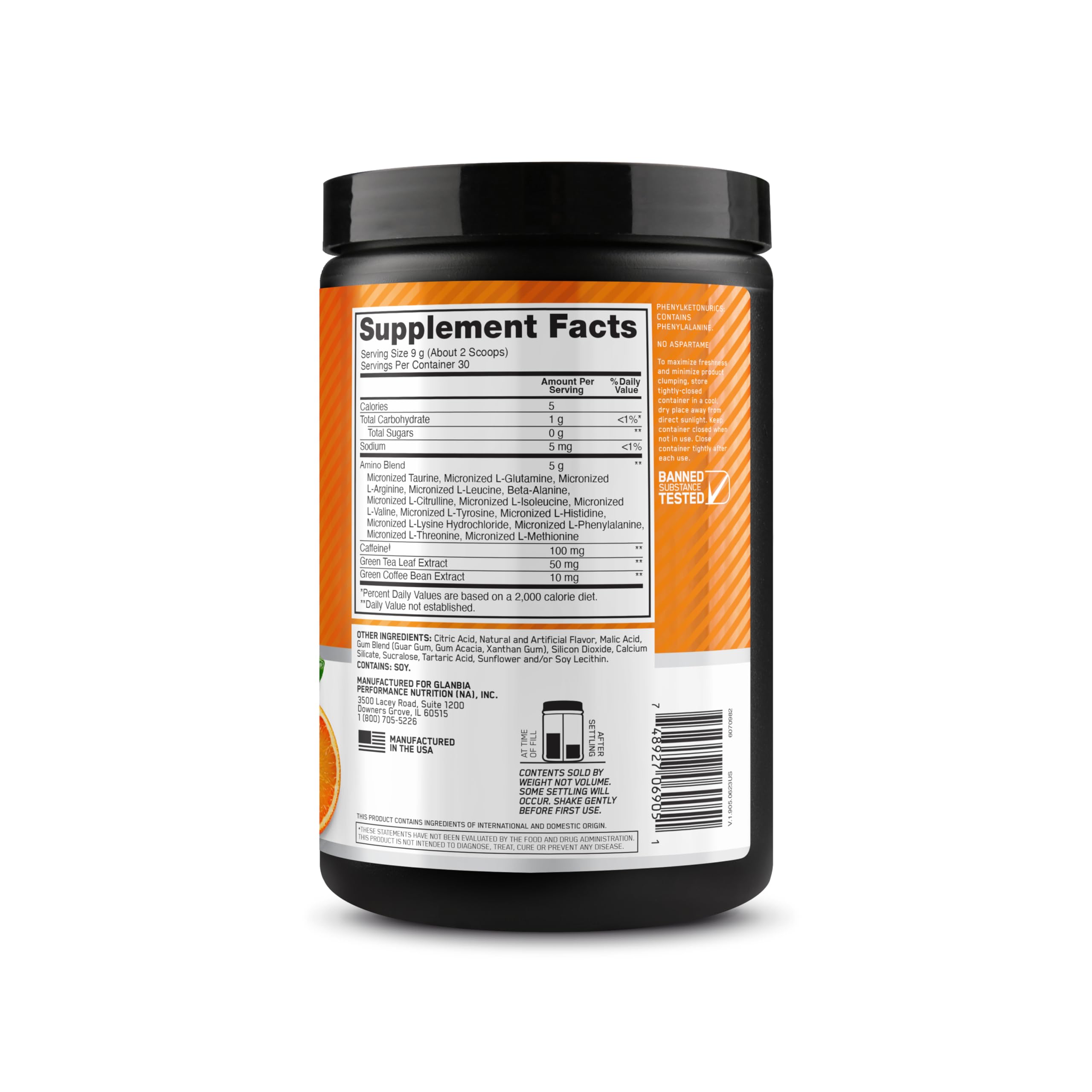 Optimum Nutrition Essential AMIN.O. ENERGY 270g multiple flavours