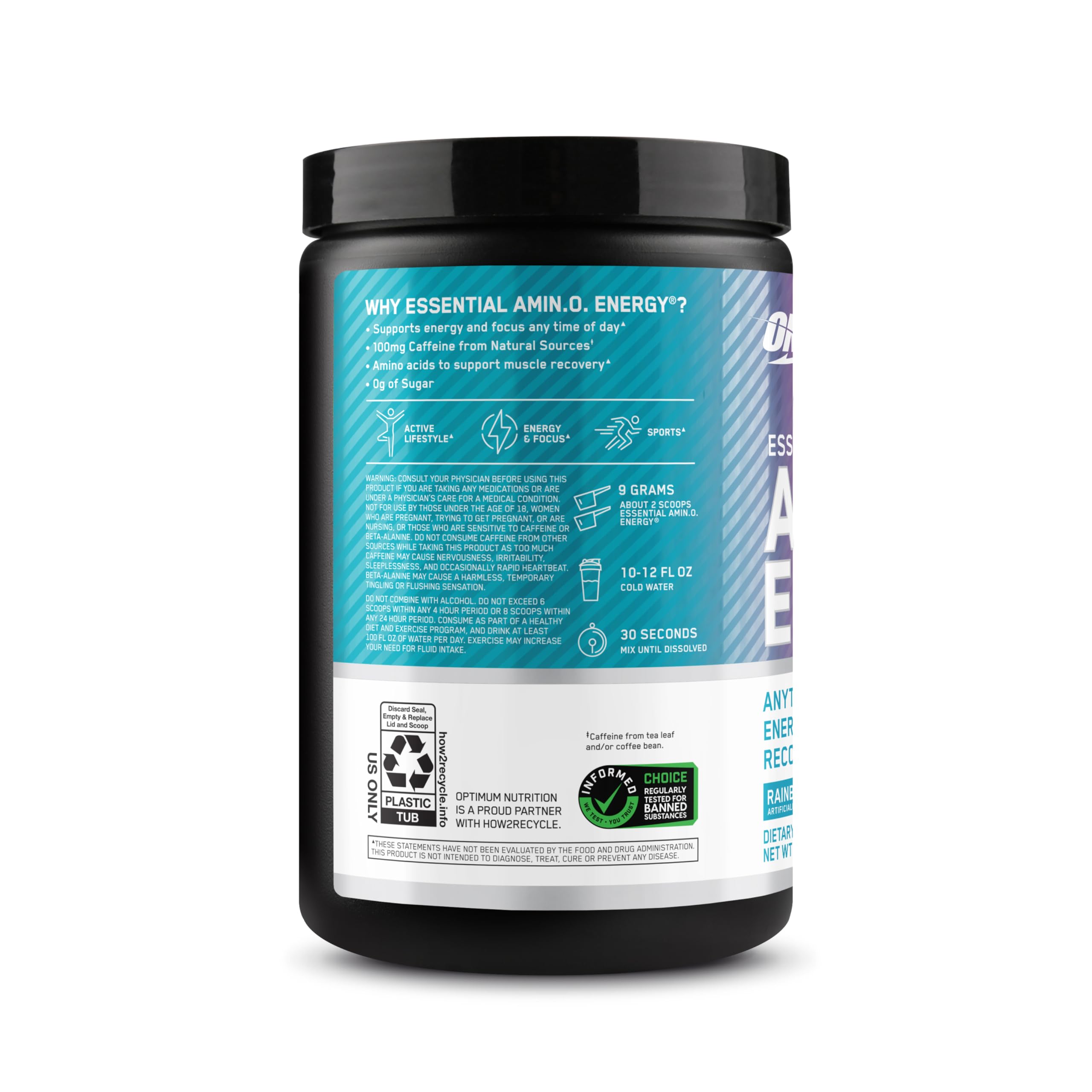 Optimum Nutrition Essential AMIN.O. ENERGY 270g serving suggestion