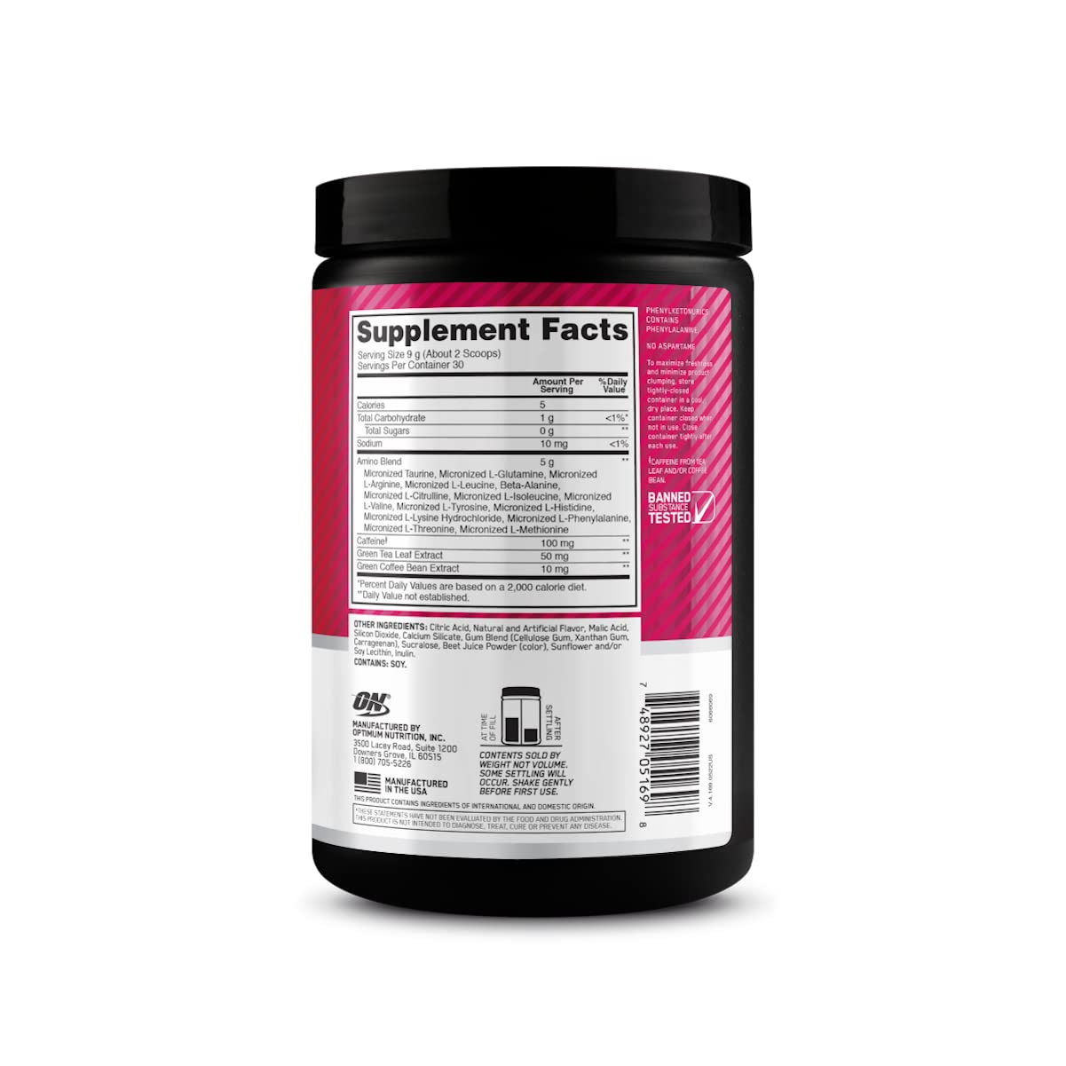 Optimum Nutrition Essential AMIN.O. ENERGY in a lifestyle setting