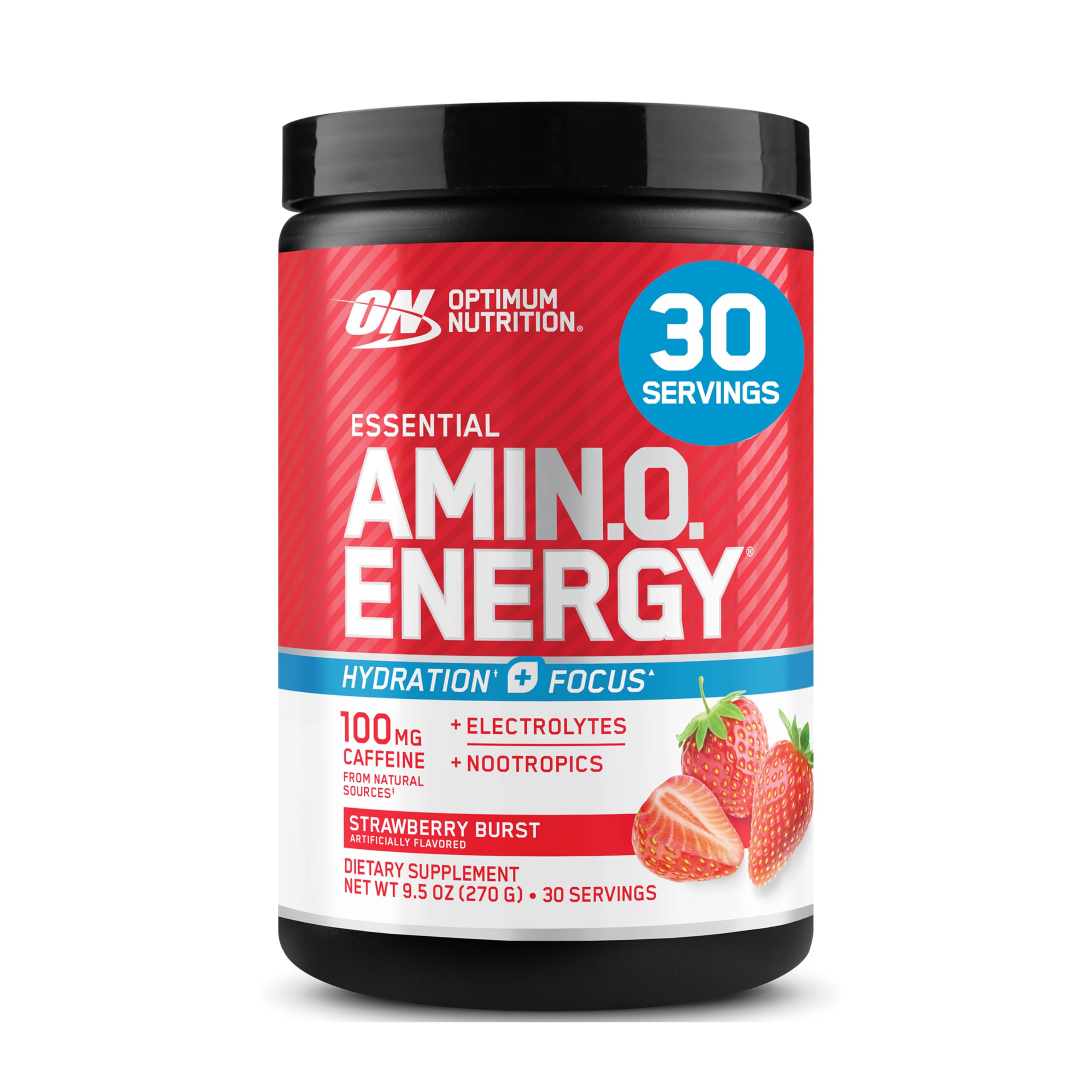 Optimum Nutrition ESSENTIAL AMIN.O. ENERGY Strawberry flavour front view
