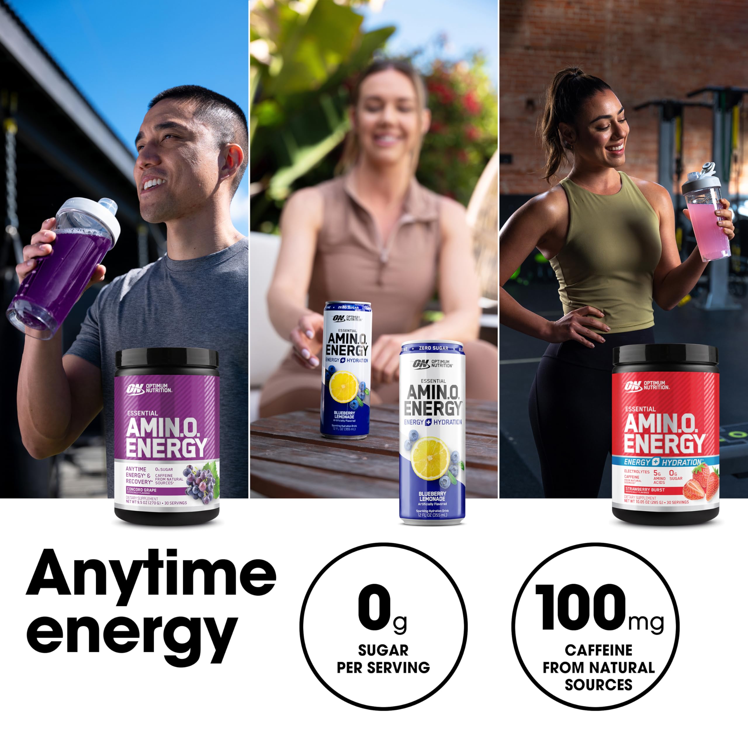Optimum Nutrition Essential Amino Energy 270g lifestyle scene