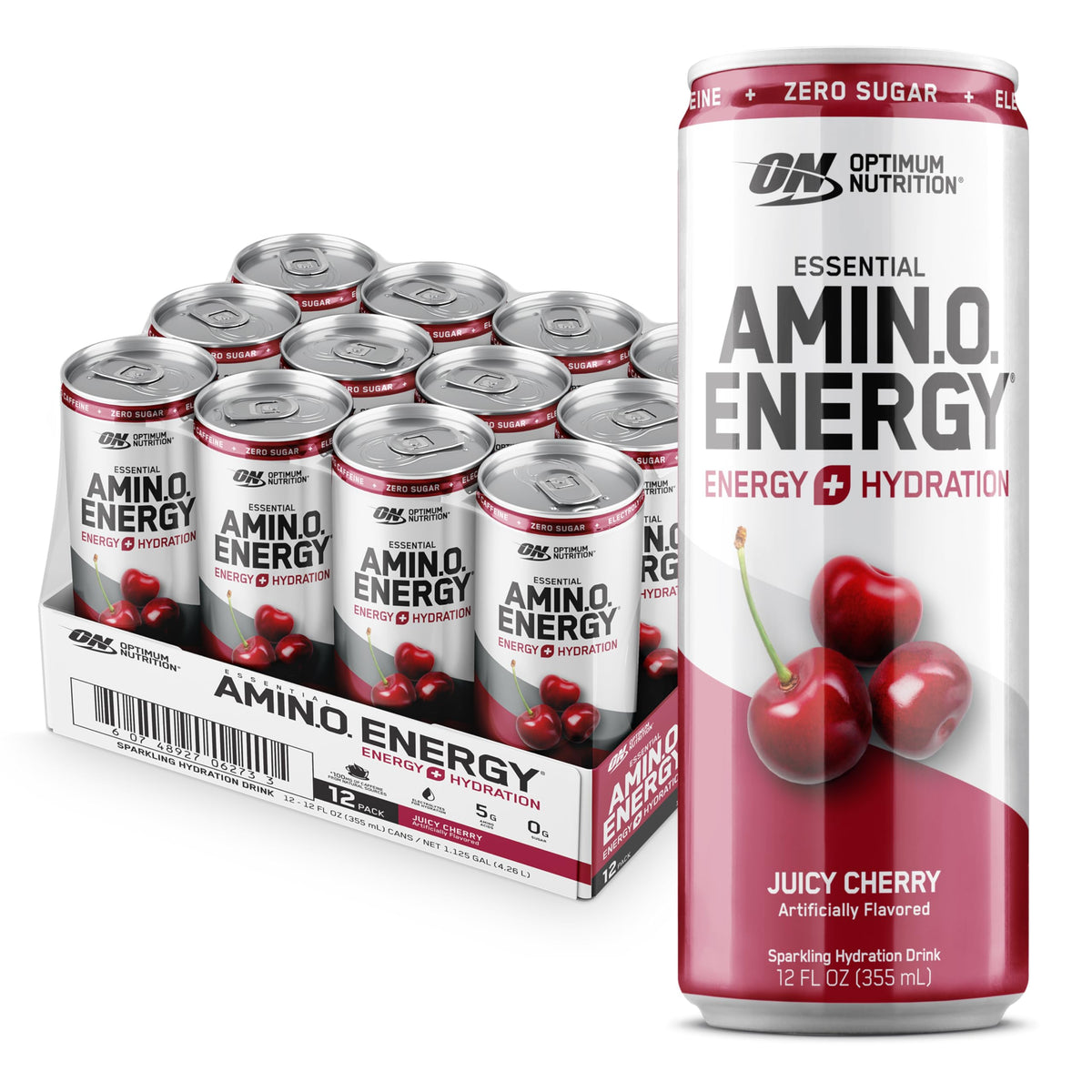 Optimum Nutrition Essential Amino Energy Sparkling Drink packaging front view