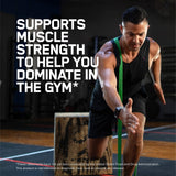 Optimum Nutrition HMB 1000mg capsules on a wooden table