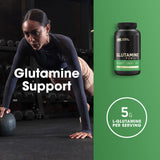 Optimum Nutrition L-Glutamine Muscle use Powder 300g side view