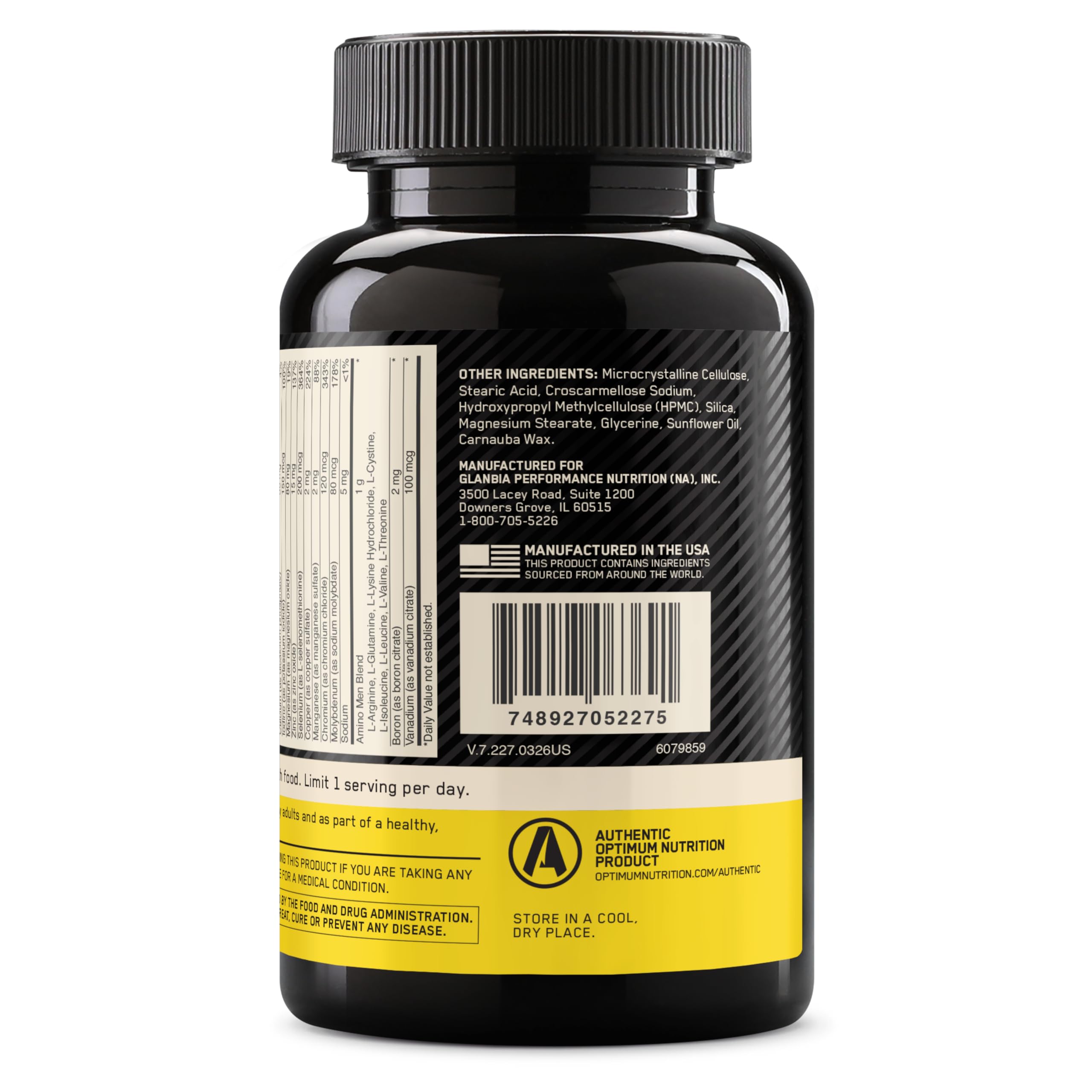 Optimum Nutrition Opti-Men Daily Multivitamin 150 tablets lifestyle scene