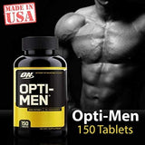 Optimum Nutrition Opti-Men Supplement 150 Count back view