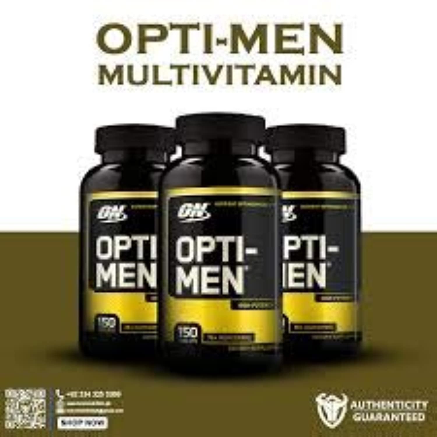 Optimum Nutrition Opti-Men Supplement 150 Count bottle with tablets