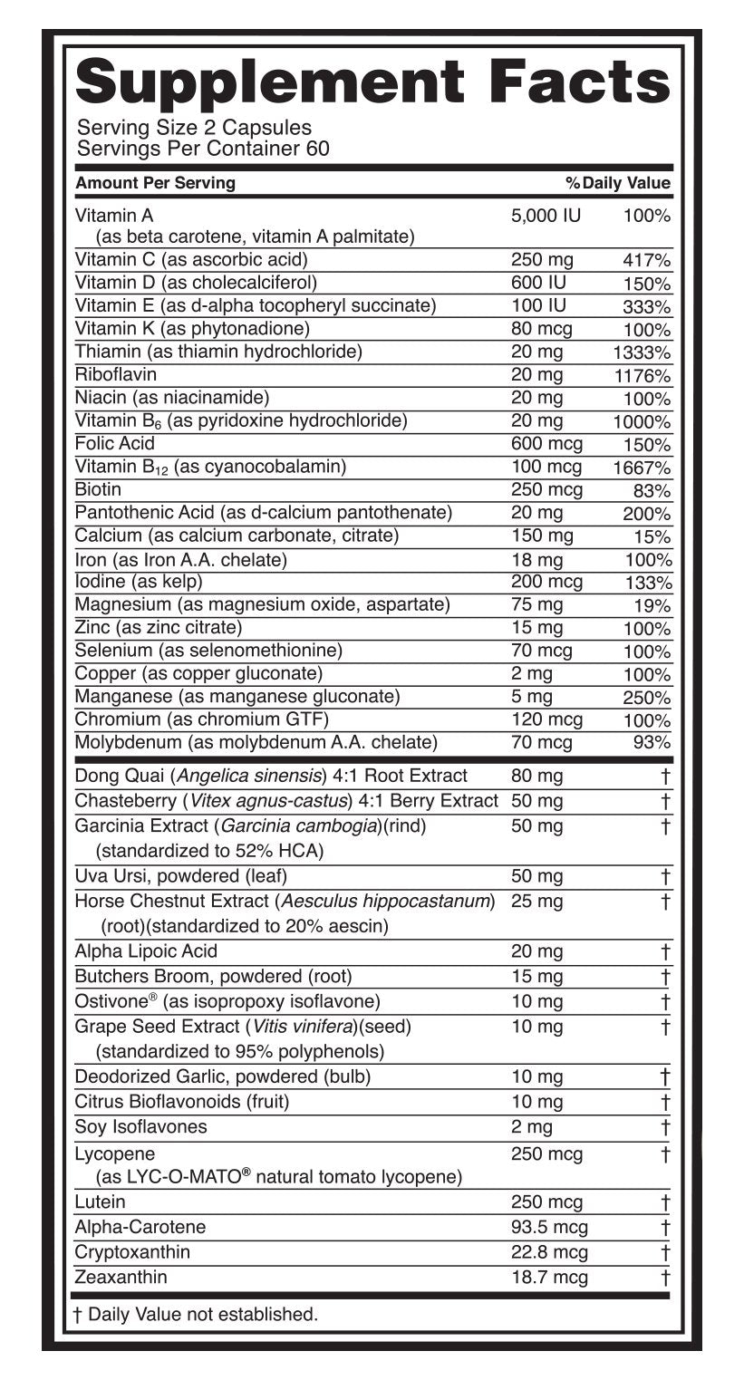 Optimum Nutrition Opti-Women Multivitamin 2-pack packaging display