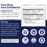 OPTIVIDA Colloidal Silver 10 ppm Liquid Supplement with measuring cup