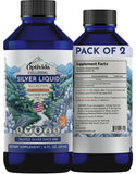 OPTIVIDA Colloidal Silver 99.99% Liquid Supplement front view