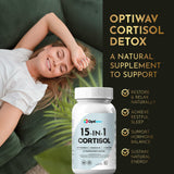 Optiwav Cortisol Reducer Capsules ingredients list on packaging