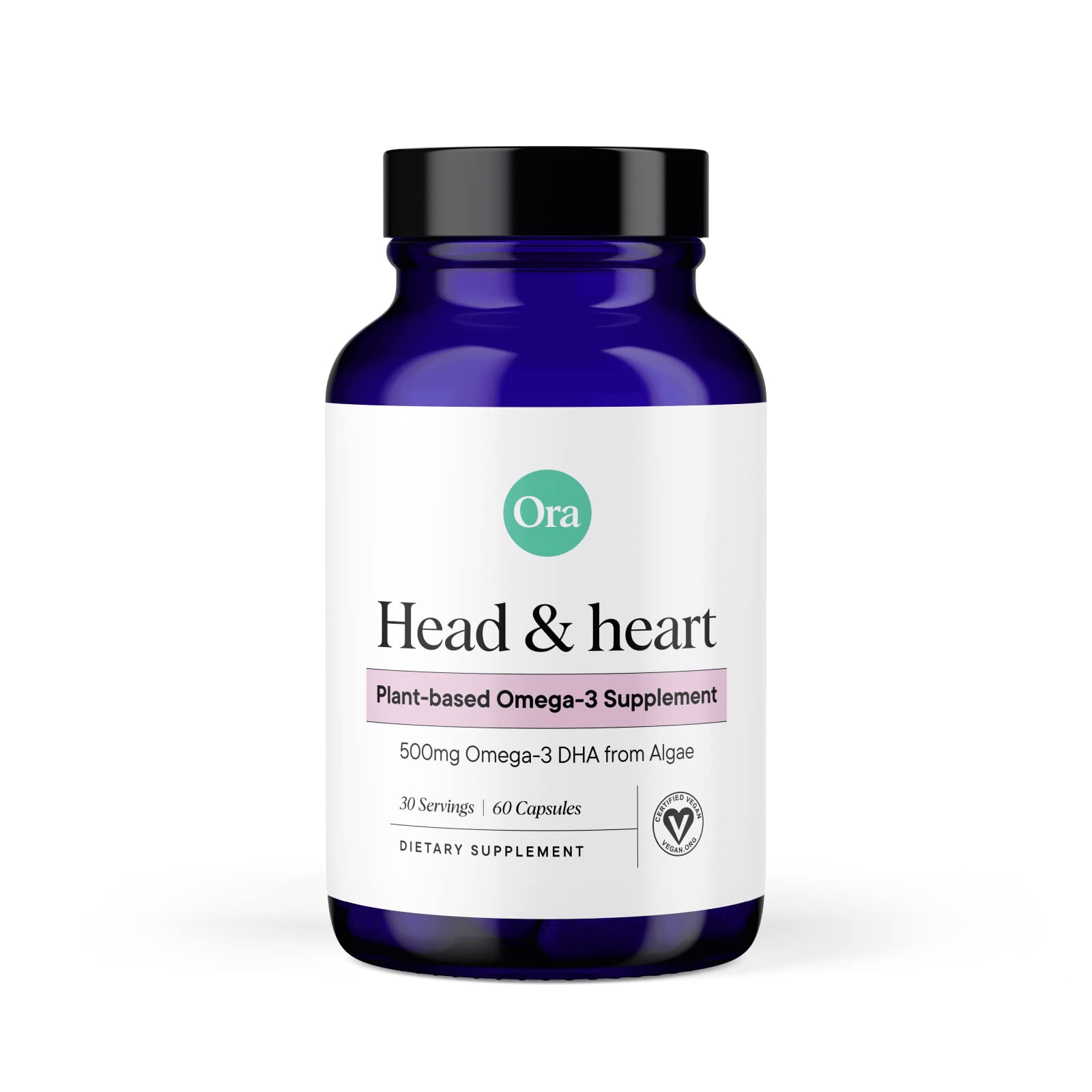 Ora Organic DHA Omega-3 Algae Capsules front view