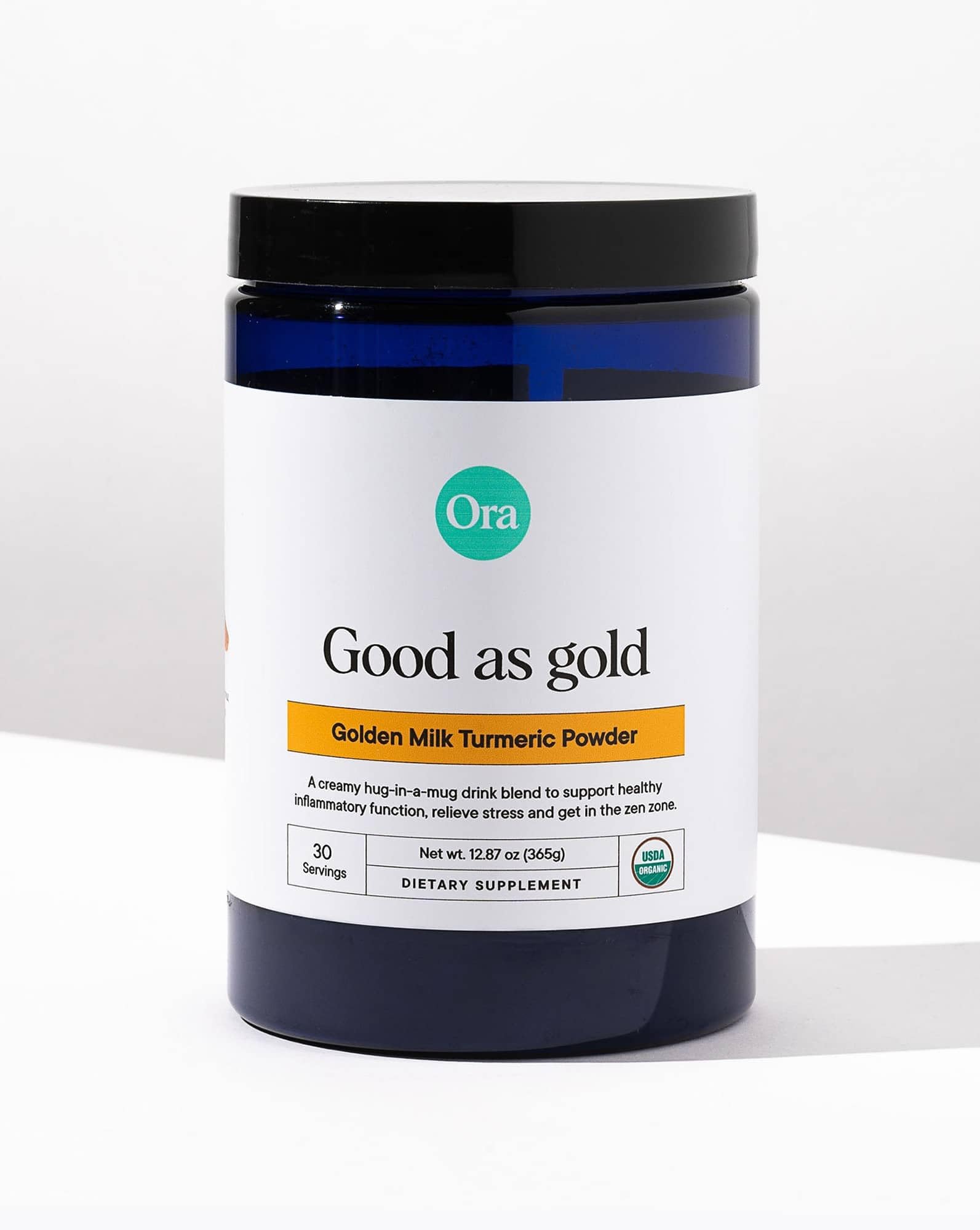 Ora Organic Golden Milk Turmeric Latte Mix 450g side view