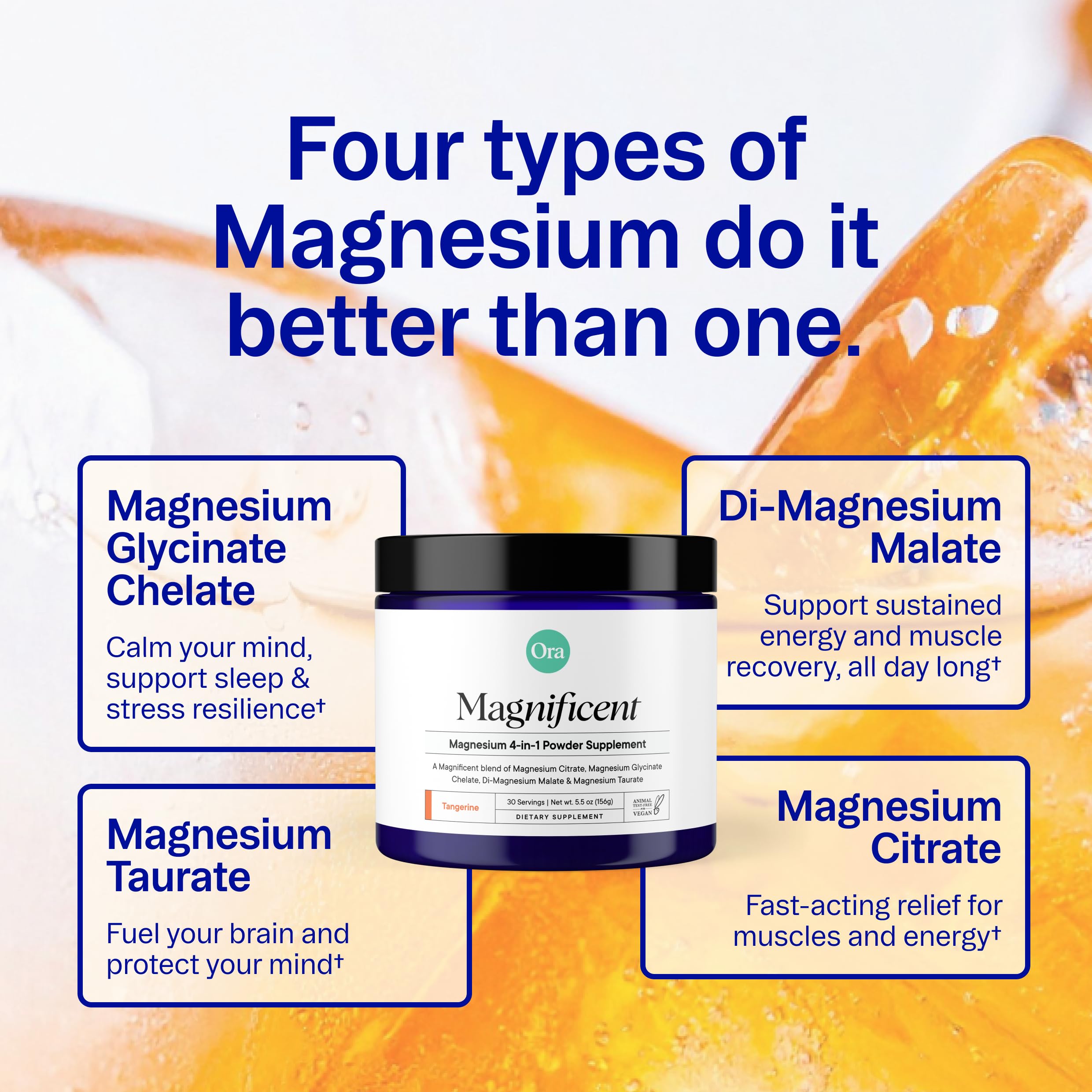 Ora Organic Magnesium Complex Powder 220g packaging