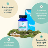 Ora Organic Modern Multi Multivitamin lifestyle scene with fresh vegetables
