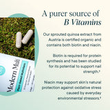 Ora Organic Modern Multi Multivitamin side view with nutritional information