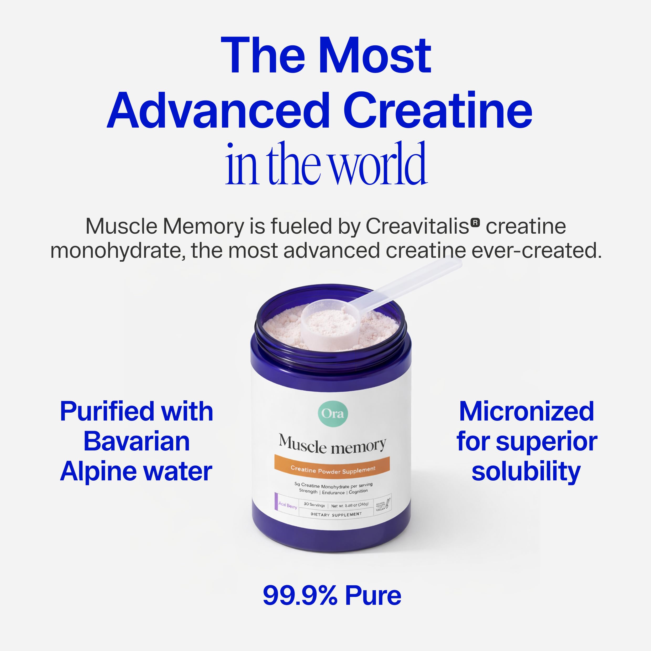 Ora Organic Muscle Memory Creatine Powder packaging