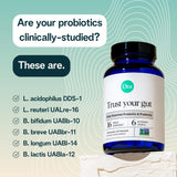 Ora Organic Probiotic Supplement side view of bottle