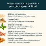 Ora Organic Support Capsules 222g on a wooden table