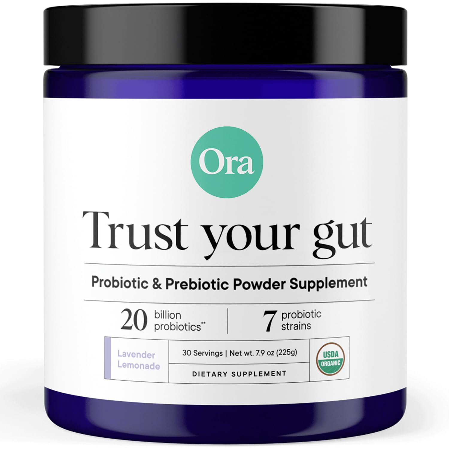 Ora Organic Synbiotic Prebiotic Capsules front view