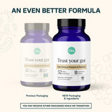 Ora Organic Trust Your Gut Probiotic 52 Billion CFU with a glass of water