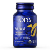 Ora Organic Vitamin D3 & K2 chewable tablets front view