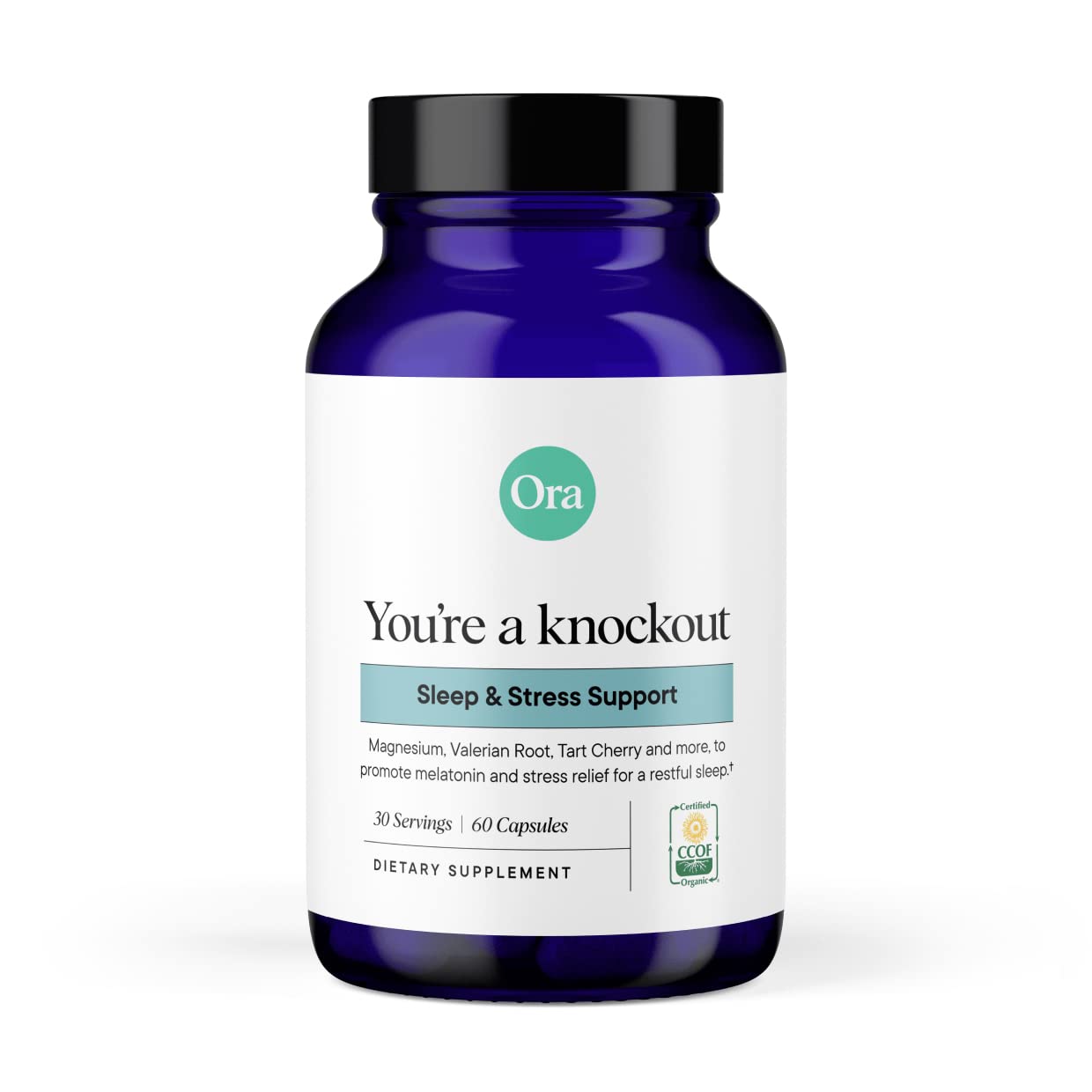Ora Organic You’re a Knockout Sleep Supplement front view