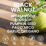 Orame Wormwood Gut Cleanse Liquid Drops on a wooden table