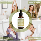 Orame Wormwood Gut Cleanse Liquid Drops with dropper in use